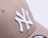 Kšiltovka New Era 9FORTY MLB Nos League Essential New York Yankees - Ash Brown / White