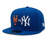 Kšiltovka New Era 59FIFTY 2000 World Series New York Mets VS New York Yankees - Light Royal