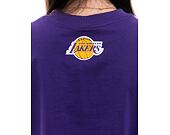 Dámské Triko New Era NBA Team Wordmark Crop Tee Los Angeles Lakers - Purple / Gold