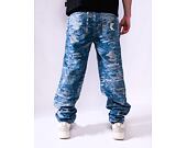 Kalhoty Karl Kani - Og K Distress Camo Five Pocket Denim - medium blue