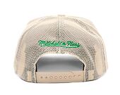 Kšiltovka Mitchell & Ness - Boston Celtics - Evergreen Trucker Hwc - Off White