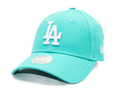 Dámská Kšiltovka New Era - MLB League Essential 9FORTY - LA Dodgers - Teal / White