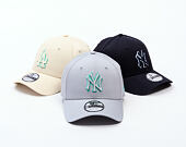 Kšiltovka New Era - MLB Team Outline 9FORTY - NY Yankees - Grey / Teal