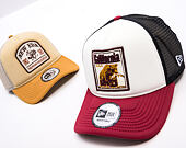 Kšiltovka New Era - Branded Graphic Patch 9FORTY Trucker - White / Cherry