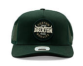 Kšiltovka Brixton - Gibson C Np Mp Trucker Hat - Deep Forest/Deep Forest