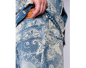Džínové Kraťasy - Kani Paisley Jorts - Blue