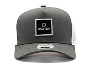 Kšiltovka Brixton - Alpha Block X C Mp Mesh Cap - Pebble/White