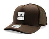 Kšiltovka Brixton - Alpha Block Np C Mp Trucker Hat - Brown/Brown