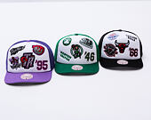 Kšiltovka Mitchell & Ness - Gridlock Trucker - Chicago Bulls - White