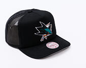 Kšiltovka Mitchell & Ness - Evergreen Trucker - San Jose Sharks - Black