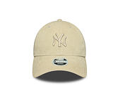 Dámská Kšiltovka New Era - MLB Cord 9FORTY - NY Yankees - Stone