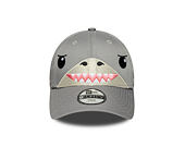Dětská Kšiltovka New Era - Monster Face 9FORTY - Grey