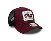 Kšiltovka New Era - Buffalo Patch 9FORTY Trucker - Burgundy / Muted Indigo