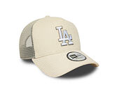 Kšiltovka New Era - MLB Seasonal Cord 9FORTY Trucker - LA Dodgers - Cream