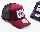 Kšiltovka New Era - Buffalo Patch 9FORTY Trucker - Burgundy / Muted Indigo