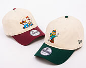Kšiltovka New Era - Garfield at Golf Course 9TWENTY - Cream / Dark Green