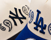Kšiltovka New Era - MLB Paisley Bandana 9FORTY A-Frame - LA Dodgers - Cream / Dark Royal