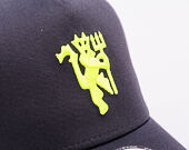 Kšiltovka New Era - Seasonal 9FORTY Trucker - Manchester United FC - Graphite / Cyber Yellow