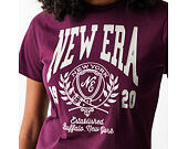 Dámské Triko New Era - Crest Tee Regular - Burgundy