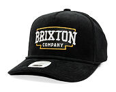 Kšiltovka Brixton - Pierson C Np Mp Snpk - Black Corduroy