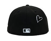Kšiltovka New Era - MLB Team Heart 59FIFTY - LA Dodgers - Black / White