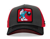 Kšiltovka Capslab - Smurfs Trucker - Strong - Black / Red