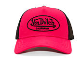 Kšiltovka Von Dutch - Trucker - Rubber Logo Pink/Black
