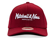 Kšiltovka Mitchell & Ness - Branded Pinscript Classic Red - Burgundy / White