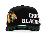 Kšiltovka Mitchell & Ness - NHL Busted Pro - Chicago Blackhawks - Black