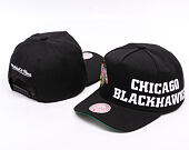 Kšiltovka Mitchell & Ness - NHL Busted Pro - Chicago Blackhawks - Black