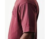 Triko New Era - Branded Washed Oversized Tee - Burgundy