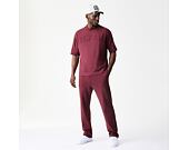 Kalhoty New Era - Branded Washed Straight Sweatpants - Burgundy