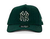 Kšiltovka New Era - MLB Team Outline 9FORTY A-Frame - NY Yankees - Dark Green / Stone
