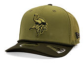 Kšiltovka New Era - NFL25 "Salute to Service" - 9SEVENTY Stretch-Snap - Minnesota Vikings