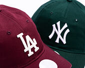 Dámská Kšiltovka New Era - MLB Essential 9TWENTY - LA Dodgers - Burgundy / Cream