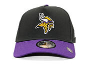 Kšiltovka New Era - NFL Charcoal Drop 9FORTY A-Frame - Minnesota Vikings - Steel Clouds / Purple