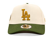 Kšiltovka New Era - MLB WS Patch 9FORTY A-Frame - LA Dodgers - Cream / Rifle Green