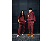 Kalhoty New Era - Branded Washed Straight Sweatpants - Burgundy