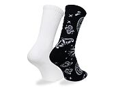 Ponožky New Era - Paisley Crew Socks 2pk - White / Navy