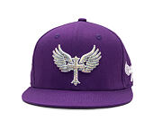 Kšiltovka Reflection Luxury Shine Loud Snapback - Grape Purple / White