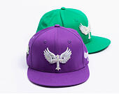 Kšiltovka Reflection Luxury Shine Loud Snapback - Grape Purple / White