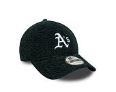 Kšiltovka New Era - MLB Winter Borg Teddy Fleece 9FORTY - Oakland Athletics - Dark Green / White