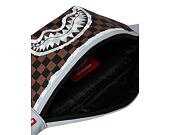 Ledvinka Sprayground Cream And Brown Tear Check Savvy Crossbody