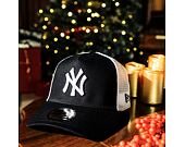 Kšiltovka New Era - MLB Clean Trucker 2 9FORTY Trucker - NY Yankees - Black / White
