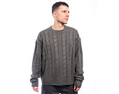 Svetr Karl Kani Og Cable Knit Os Sweater Grey