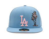 Kšiltovka New Era - MLB Palm & Taco 59FIFTY - LA Dodgers - Sky Blue / Pink UV