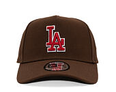Kšiltovka New Era - MLB Outline Script 9FORTY A-Frame - LA Dodgers - Chestnut Brown