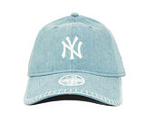 Dámská Kšiltovka New Era - MLB Denim Stitch 9TWENTY - NY Yankees - Pastel Blue