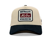 Kšiltovka New Era - Branded Suede Patch 9FORTY A-Frame - Cream