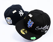Kšiltovka New Era - MLB IMAGE DROP - Subway Series 59FIFTY - NY Mets - Black